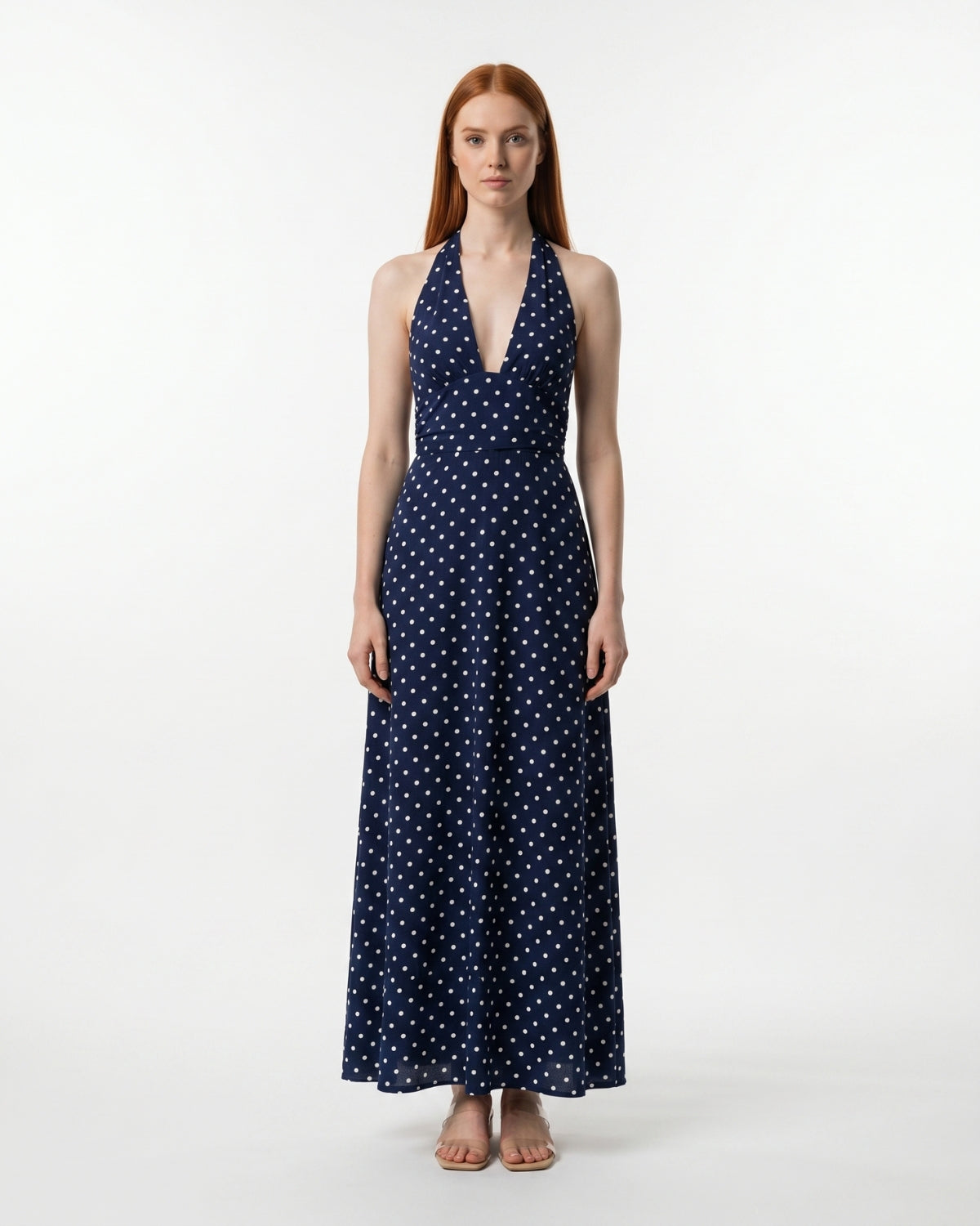 Fiammetta Maxi Dress - Navy Blue