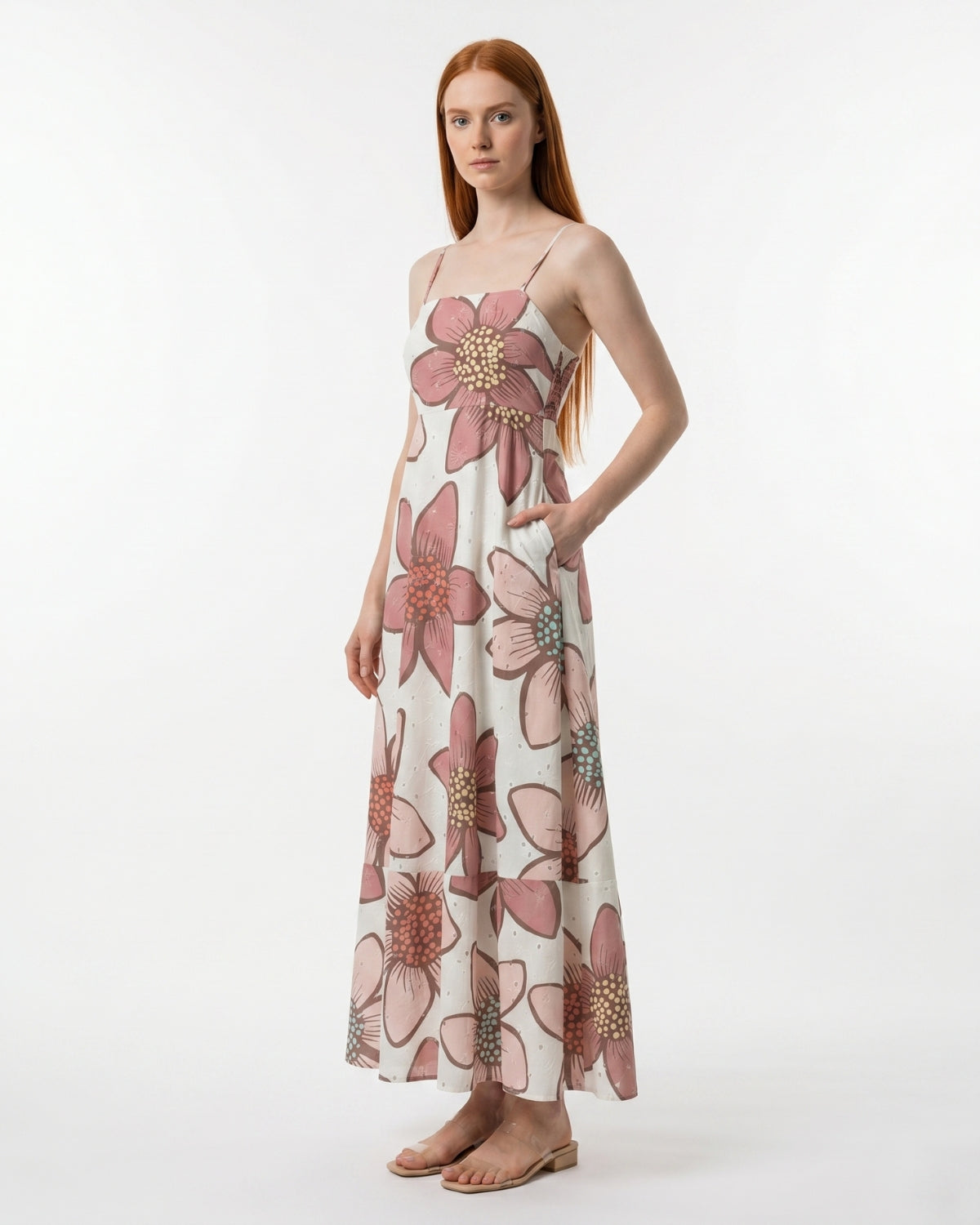 Ottavia Maxi Dress - Coral