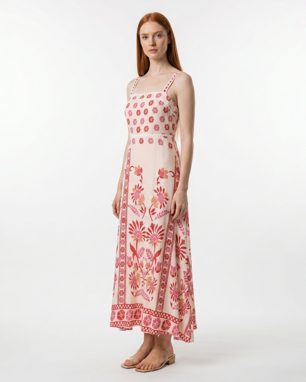 Domitilla Maxi Dress - Pink