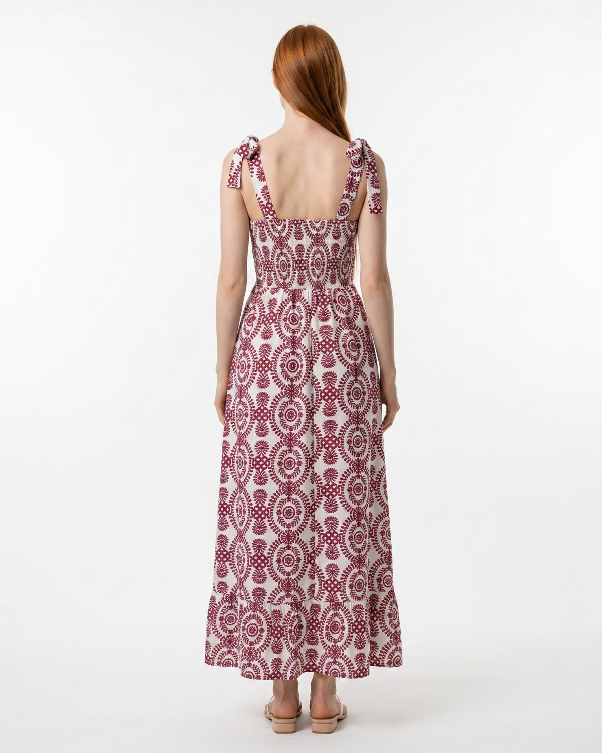 Gaia Maxi Dress - Burgundy