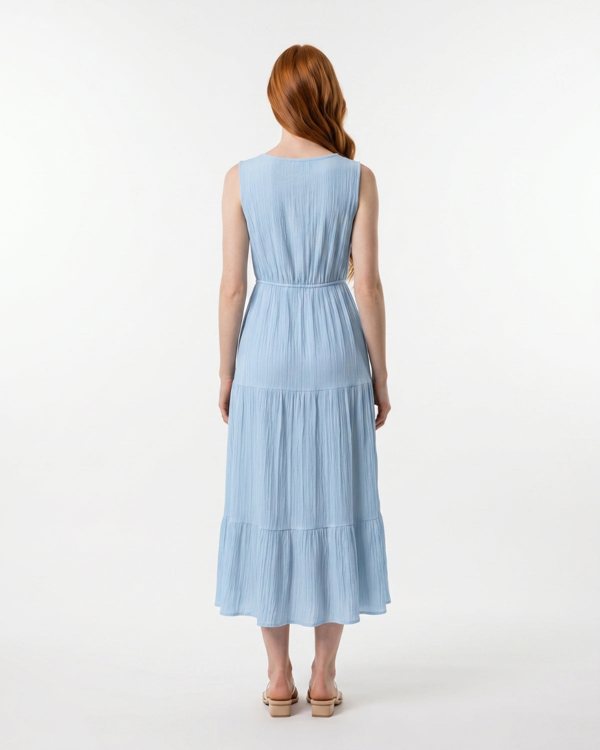 Livia Midi Dress - Sky Blue