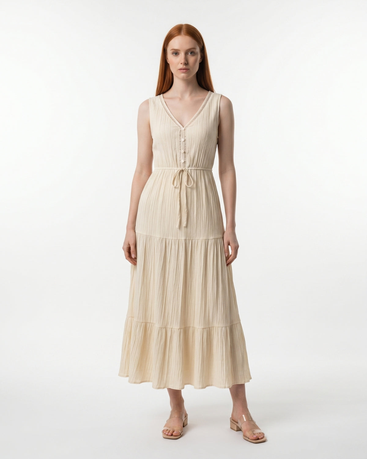 Livia Midi Dress - Ivory