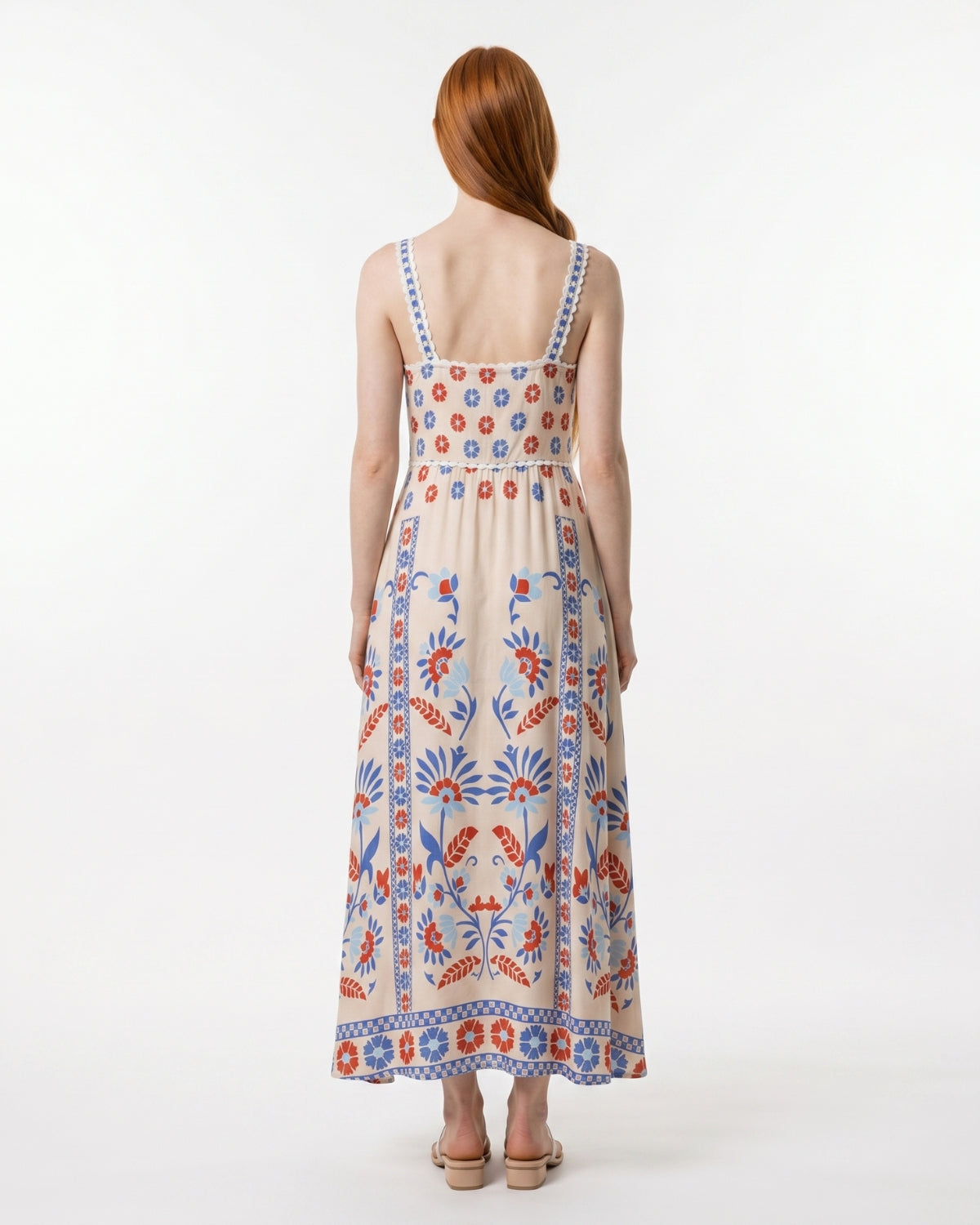Domitilla Maxi Dress - Blue