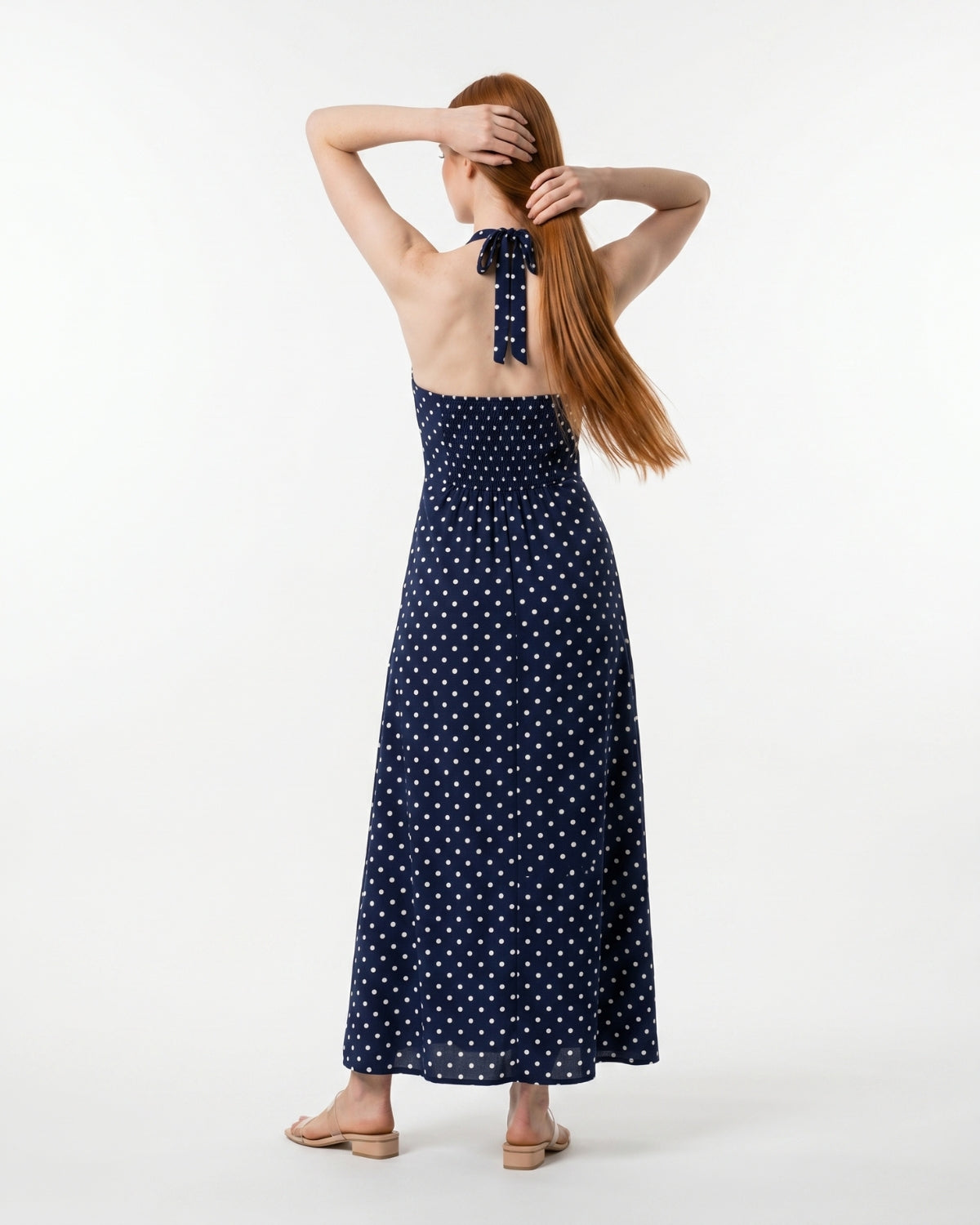 Fiammetta Maxi Dress - Navy Blue