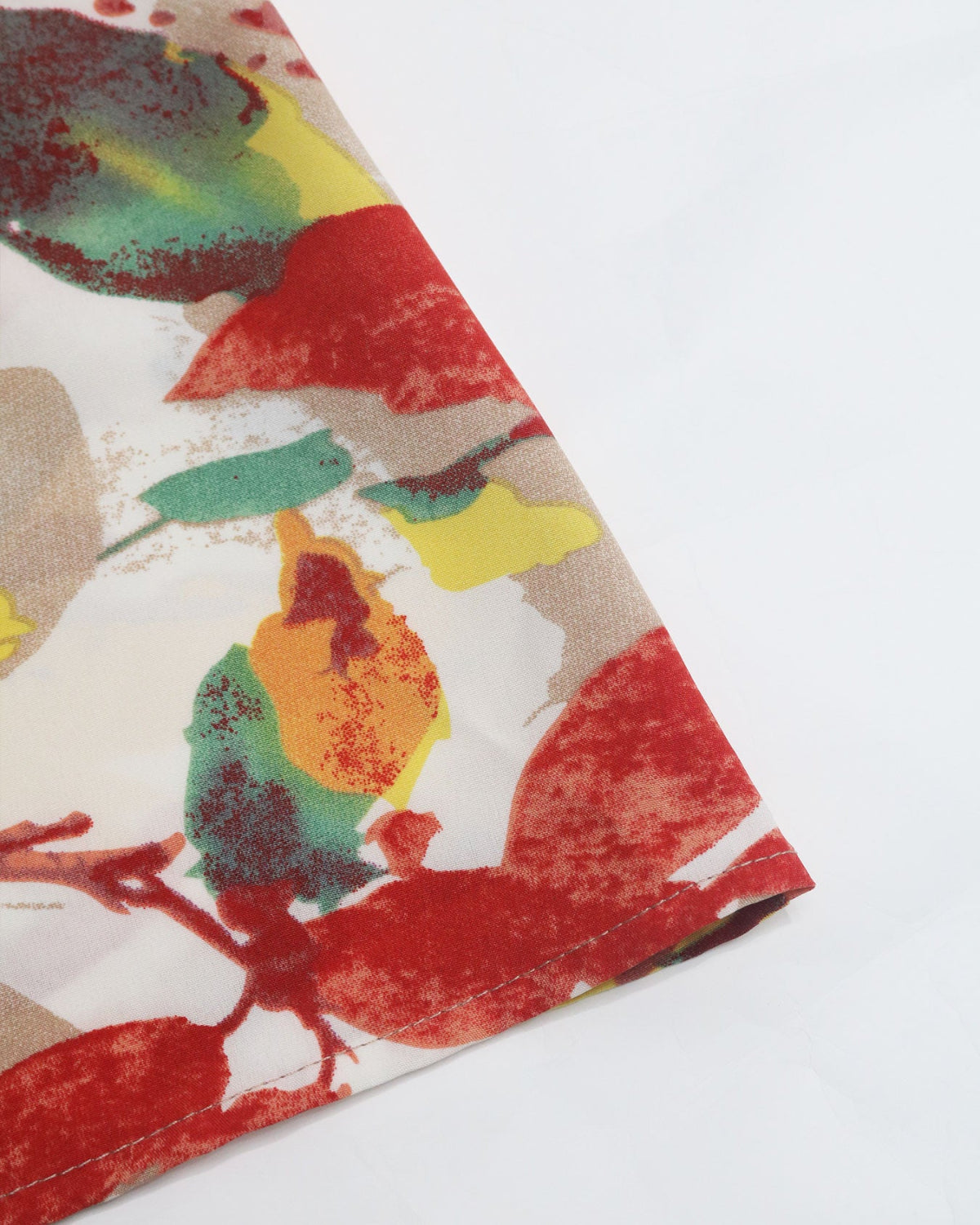 Colorful fabric with abstract design on a white background