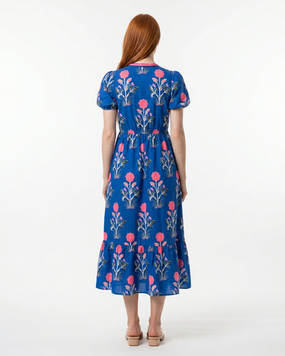 Giacinta Midi Dress - Cobalt Blue
