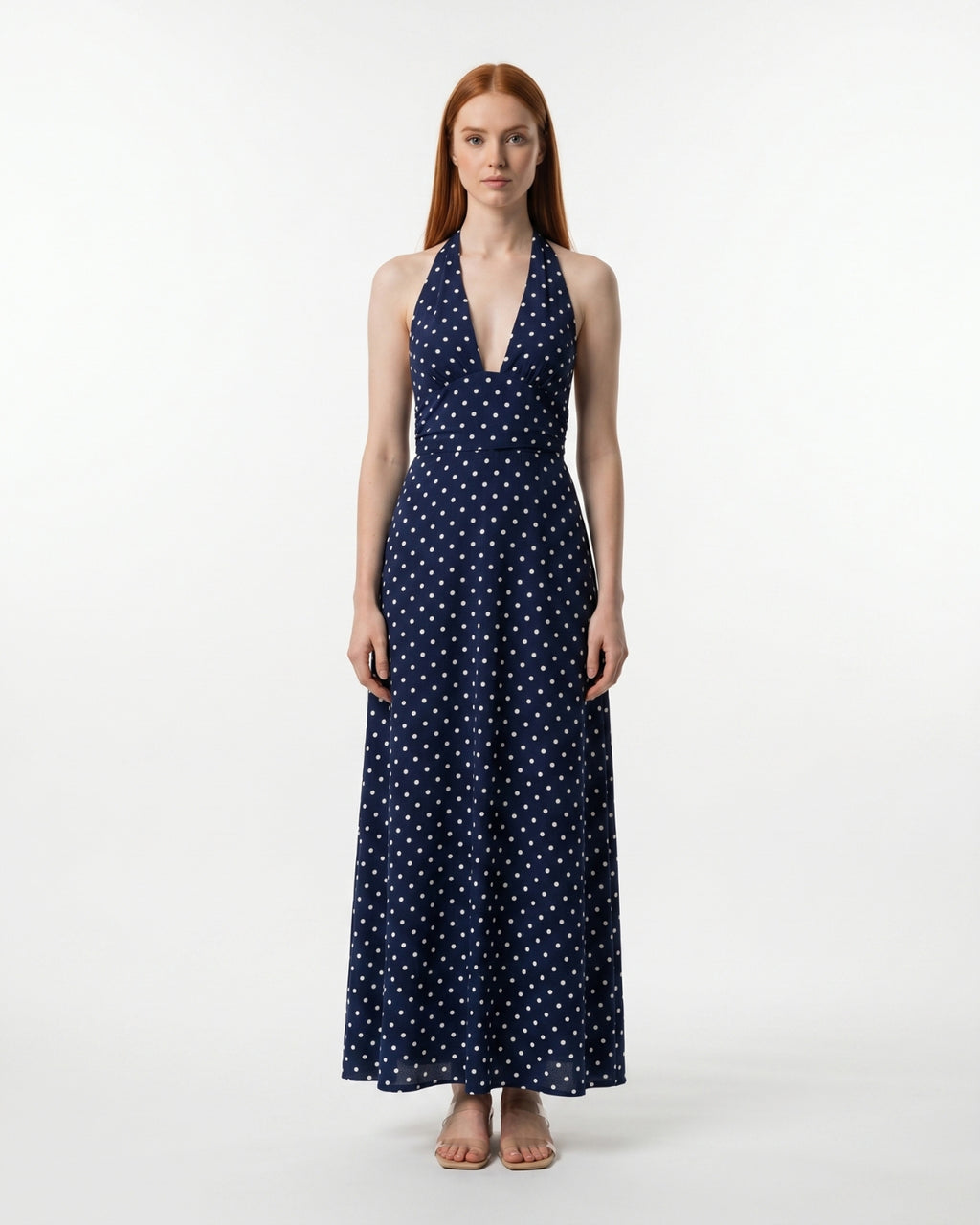 Fiammetta Maxi Dress - Navy Blue