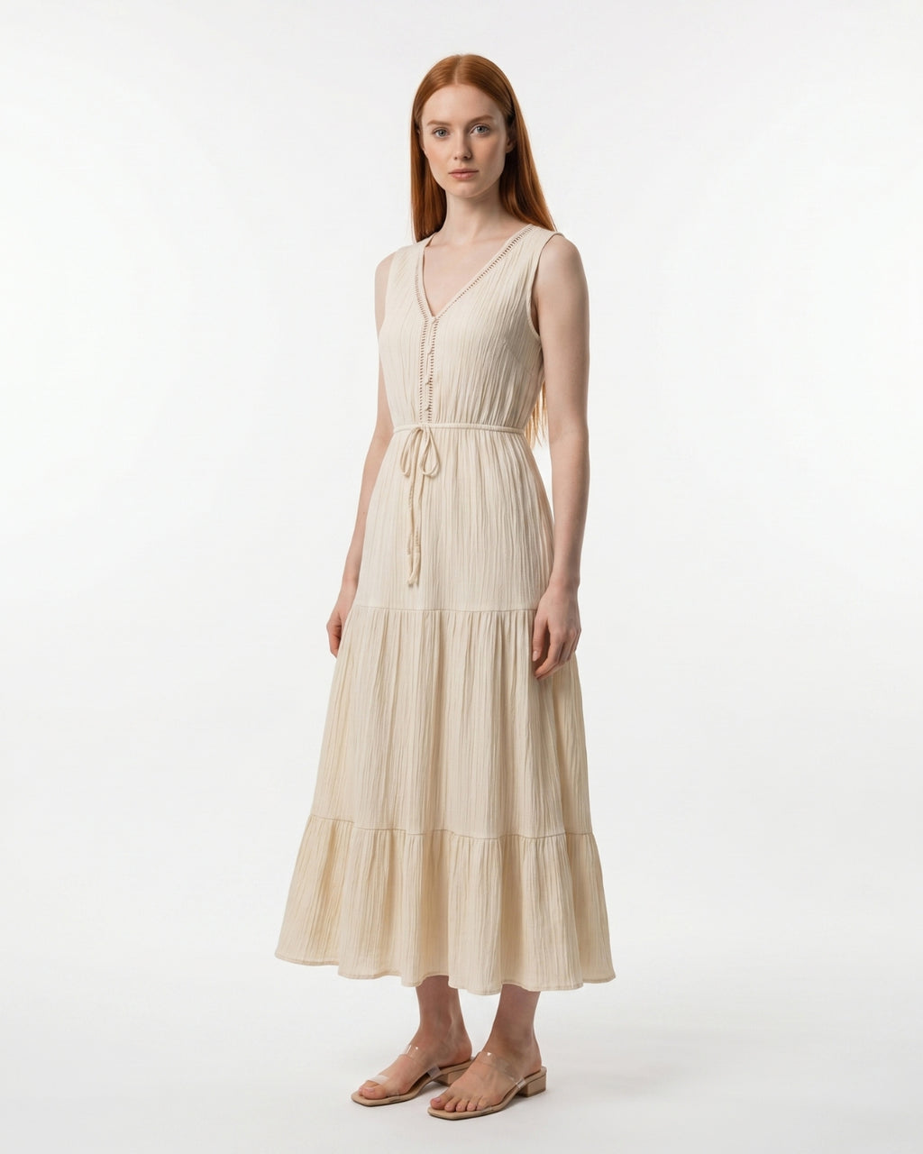 Livia Midi Dress - Ivory