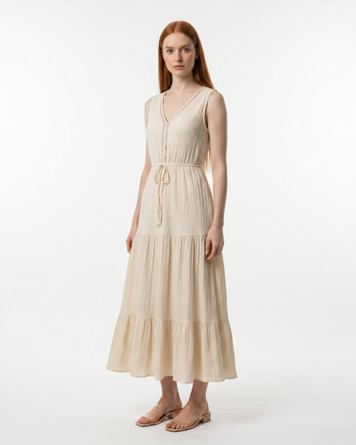 Livia Midi Dress - Ivory