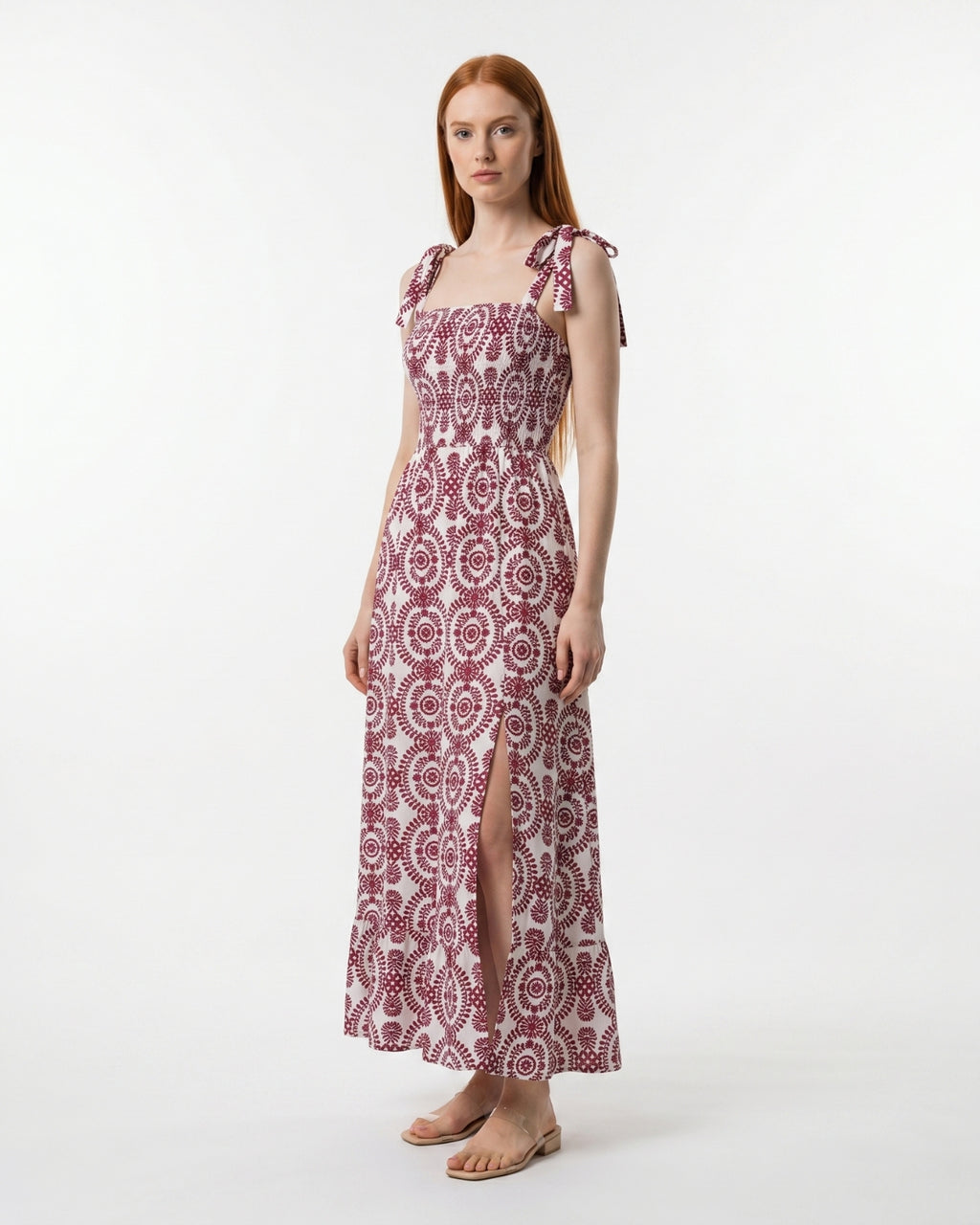 Gaia Maxi Dress - Burgundy