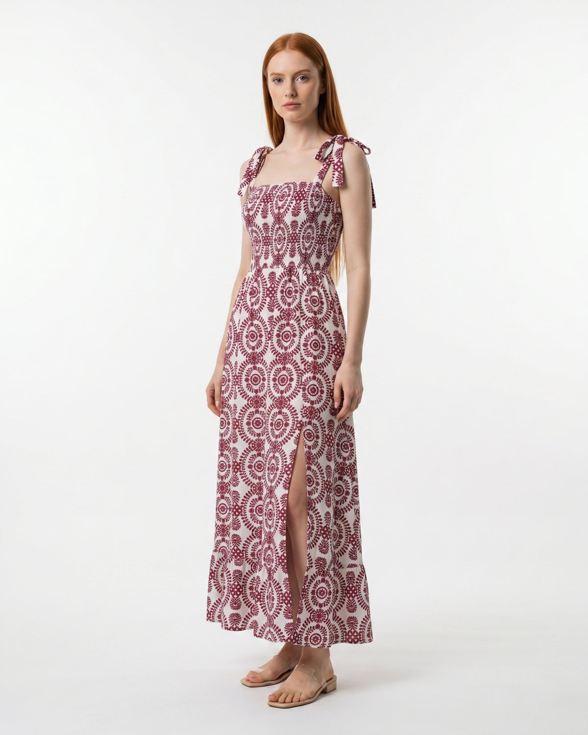 Gaia Maxi Dress - Burgundy