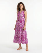 Gemma Midi Dress - Magenta