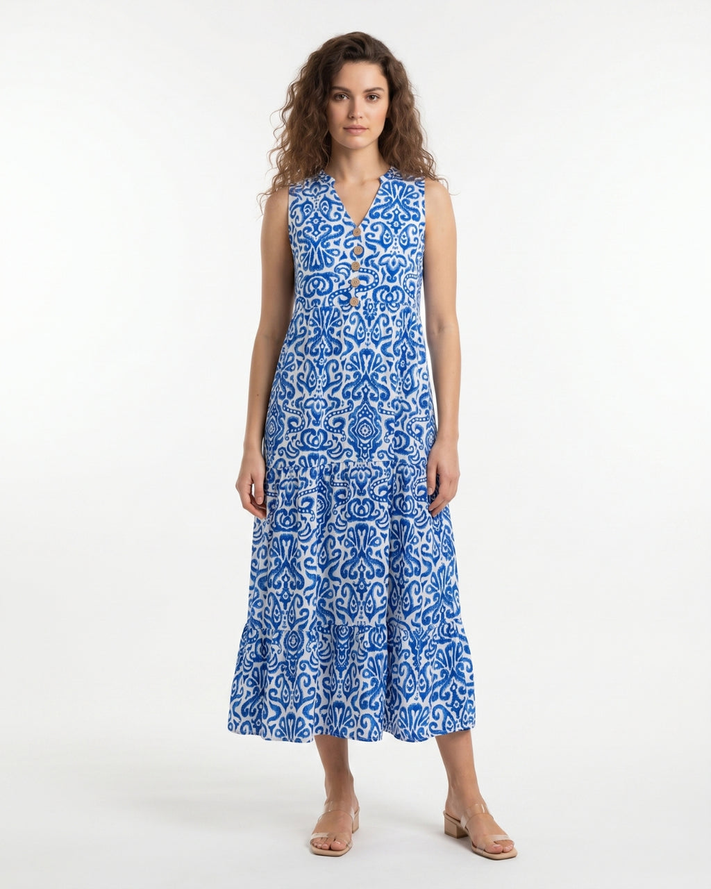 Gemma Midi Dress - Blue
