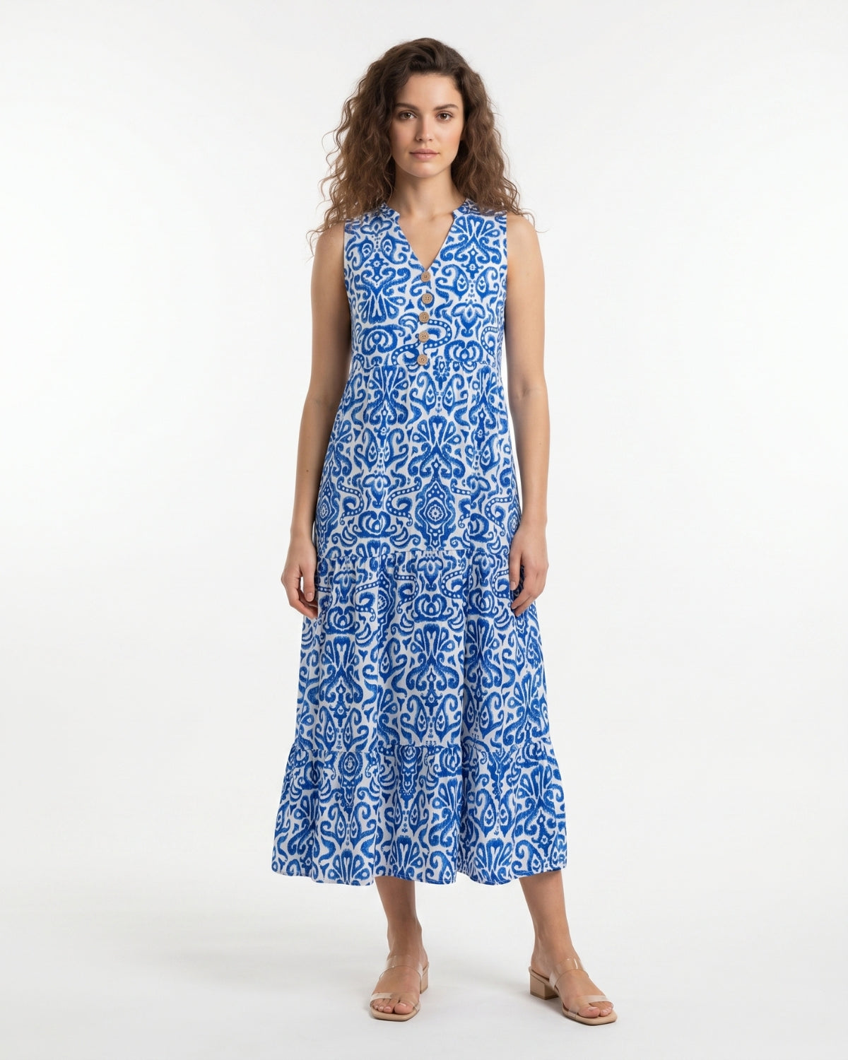 Gemma Midi Dress - Blue