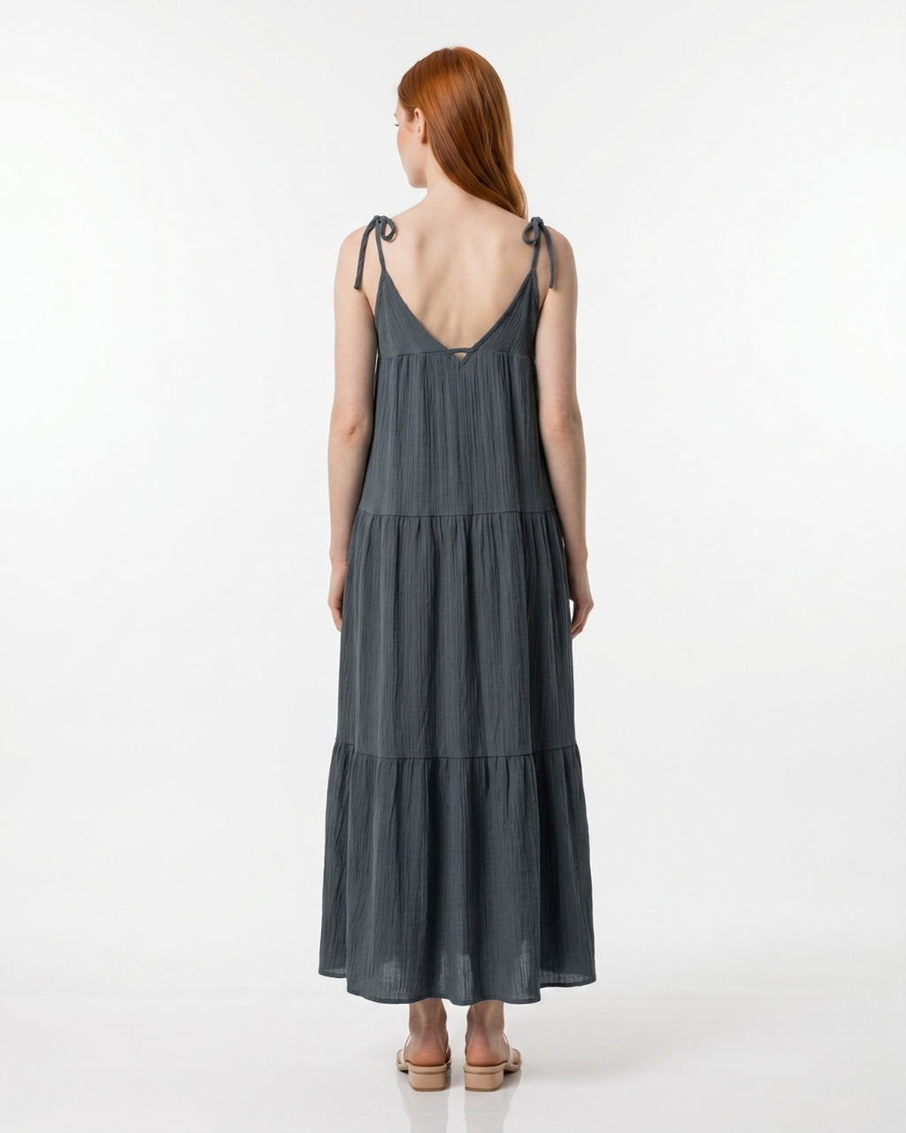 Nerina Midi Dress - Charcoal
