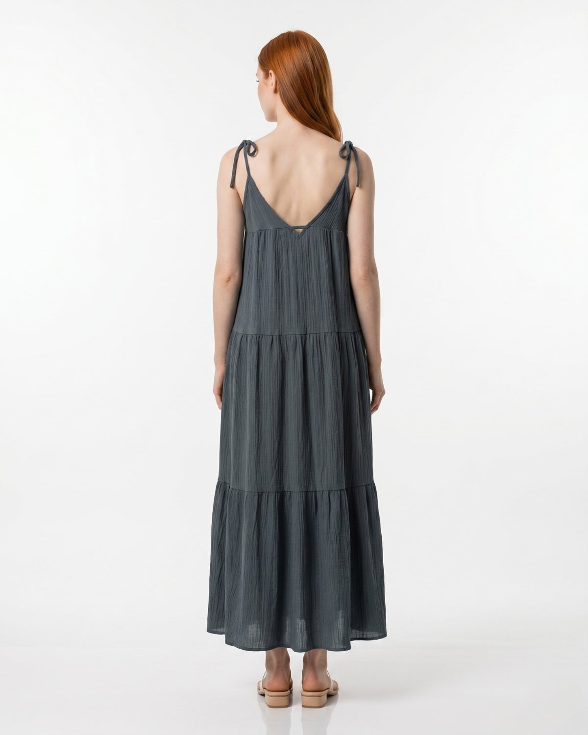 Nerina Midi Dress - Charcoal