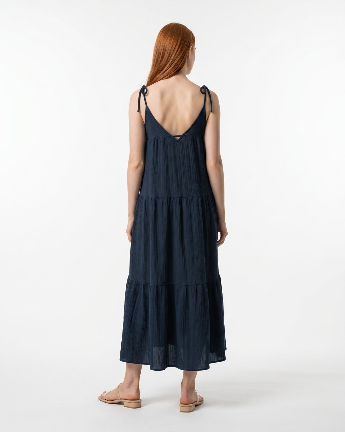 Nerina Midi Dress - Navy Blue