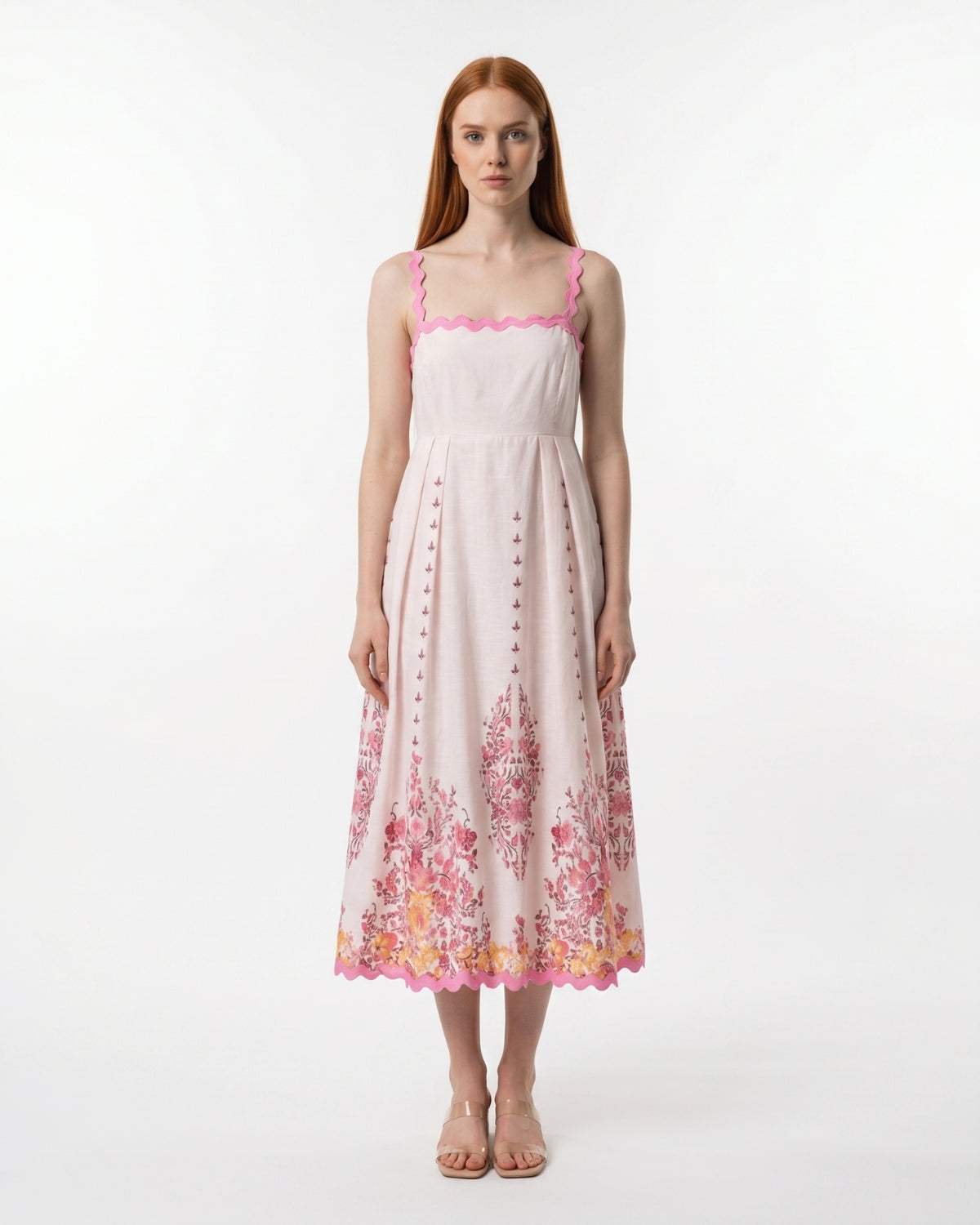 Cornelia Midi Dress - Pink