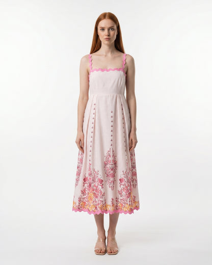Cornelia Midi Dress - Pink