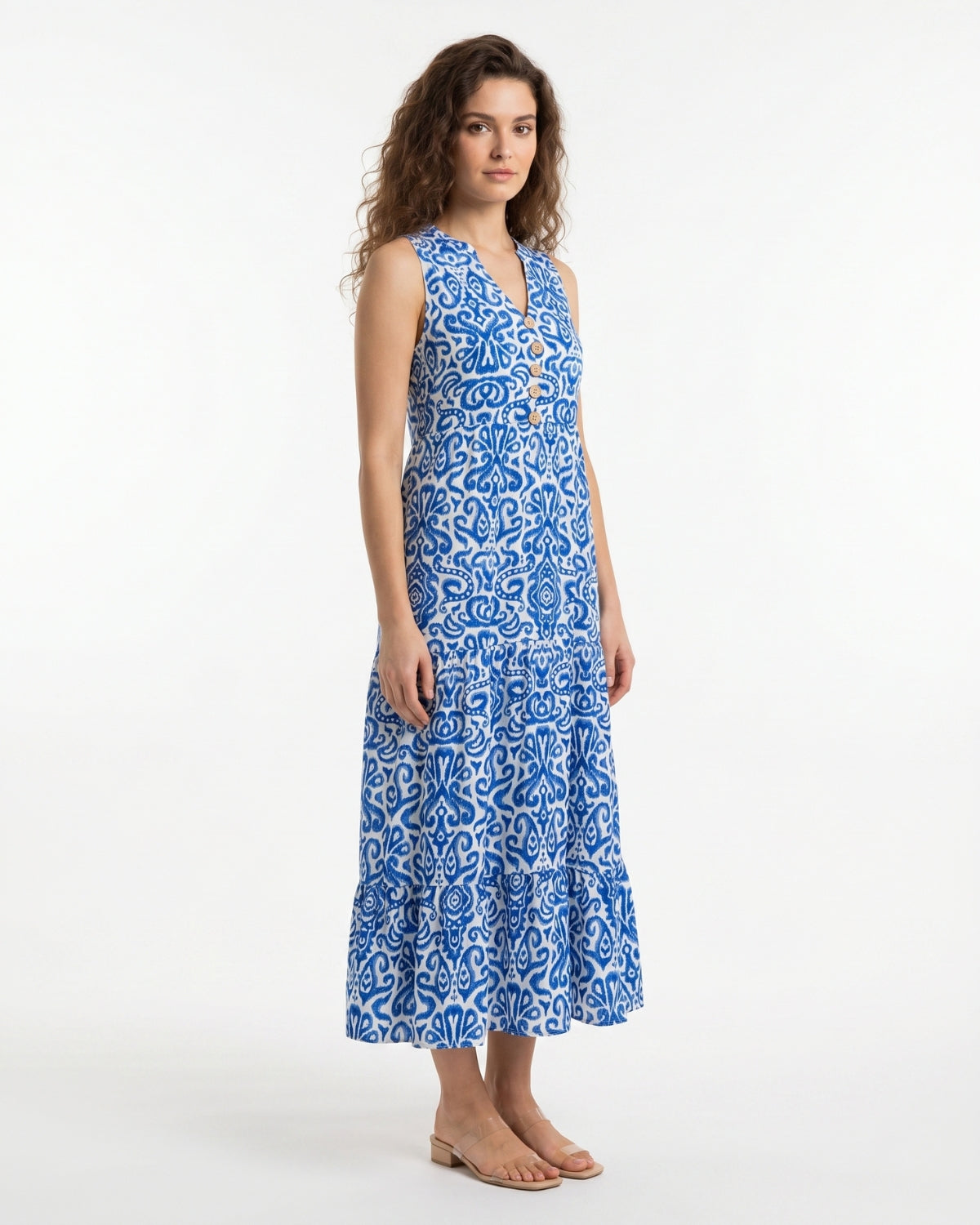 Gemma Midi Dress - Blue