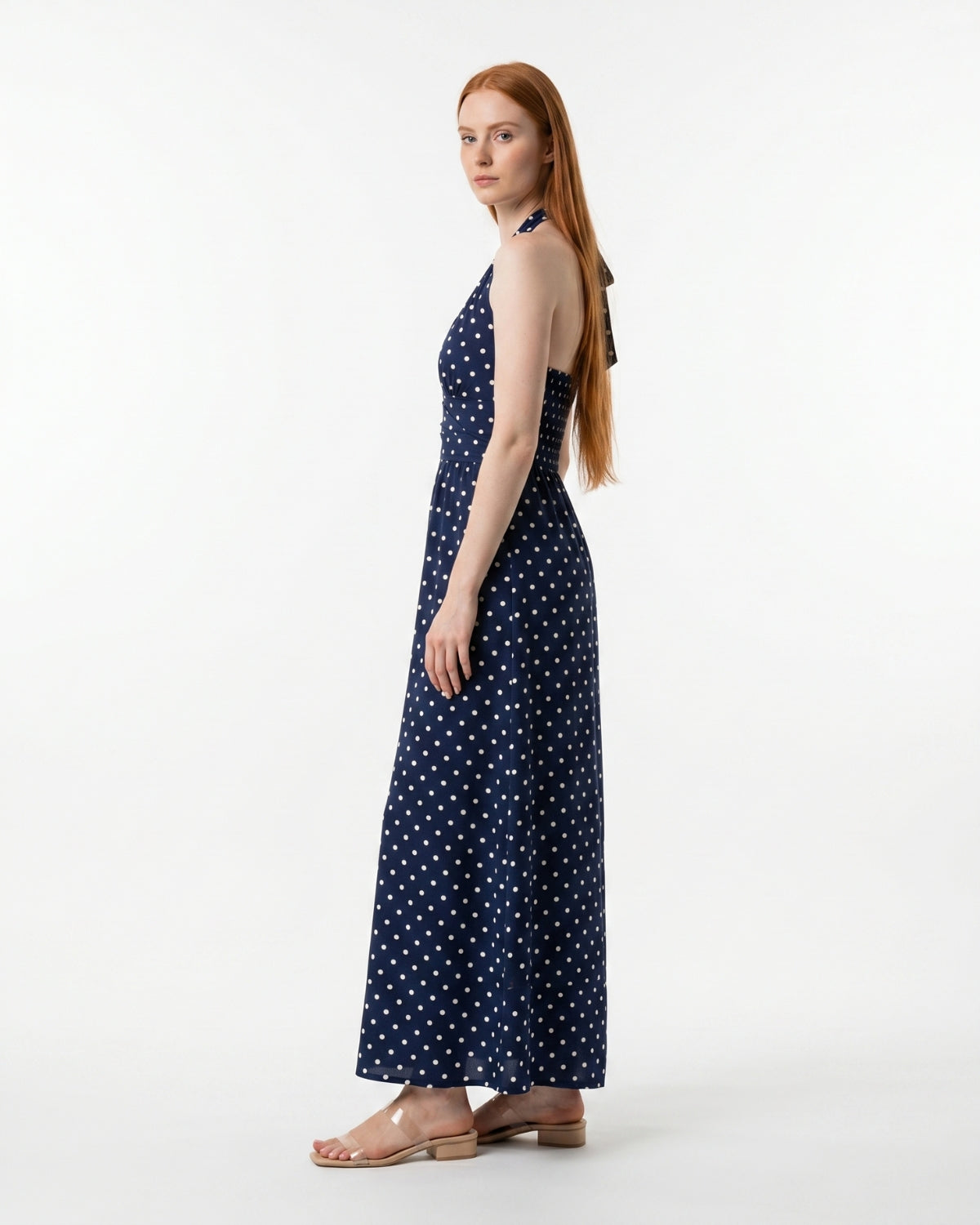 Fiammetta Maxi Dress - Navy Blue