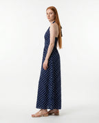 Fiammetta Maxi Dress - Navy Blue