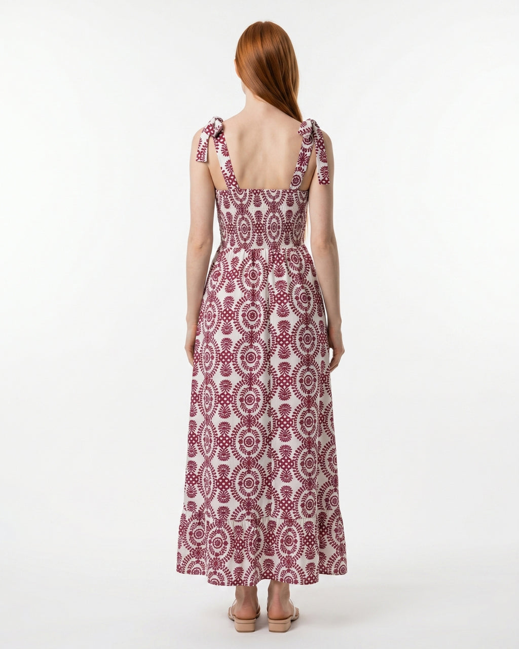Gaia Maxi Dress - Burgundy