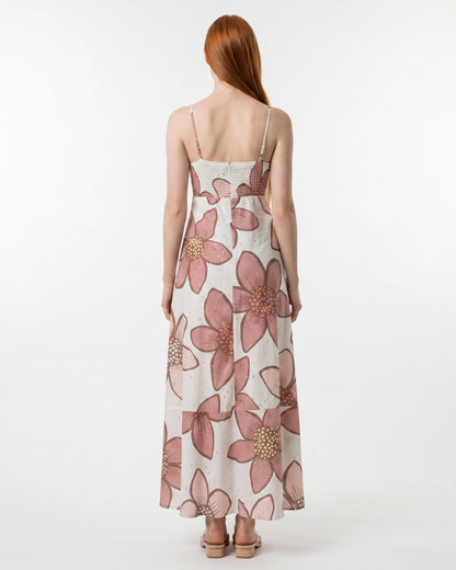 Ottavia Maxi Dress - Coral