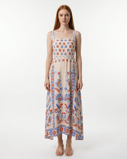 Domitilla Maxi Dress - Blue