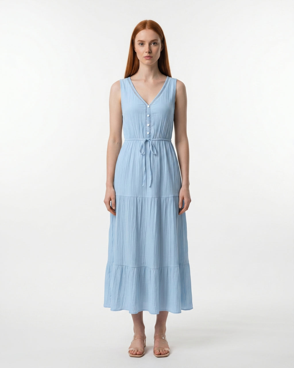 Livia Midi Dress - Sky Blue