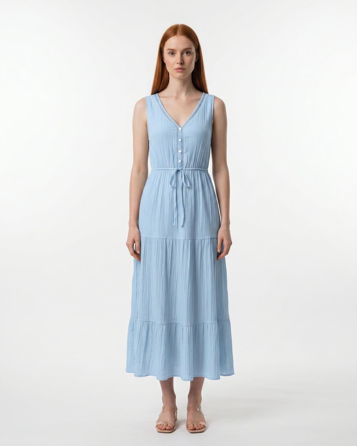 Livia Midi Dress - Sky Blue