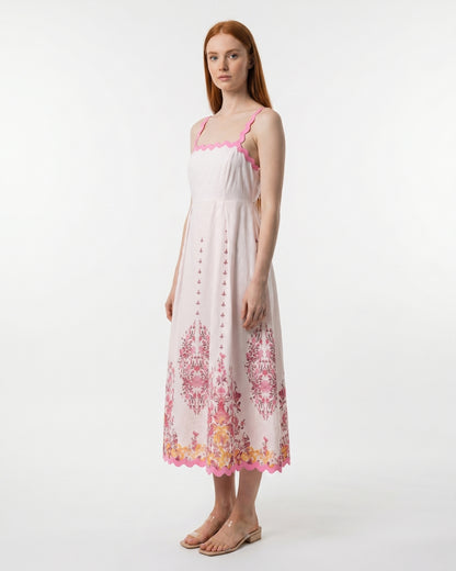 Cornelia Midi Dress - Pink