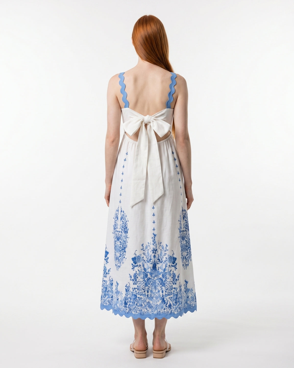 Cornelia Midi Dress - Blue