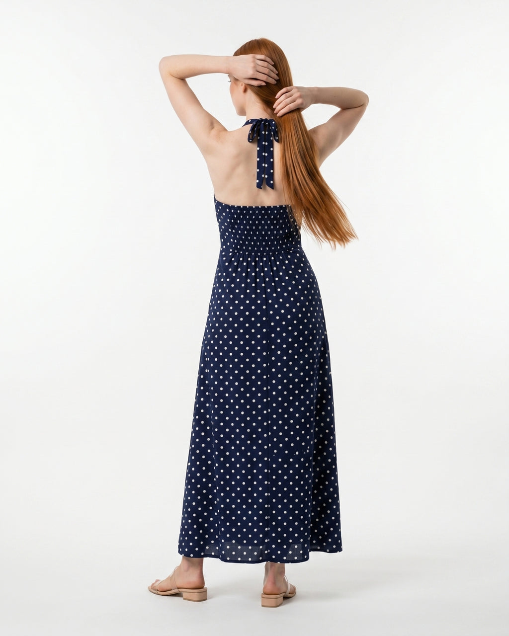 Fiammetta Maxi Dress - Navy Blue