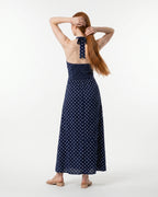 Fiammetta Maxi Dress - Navy Blue
