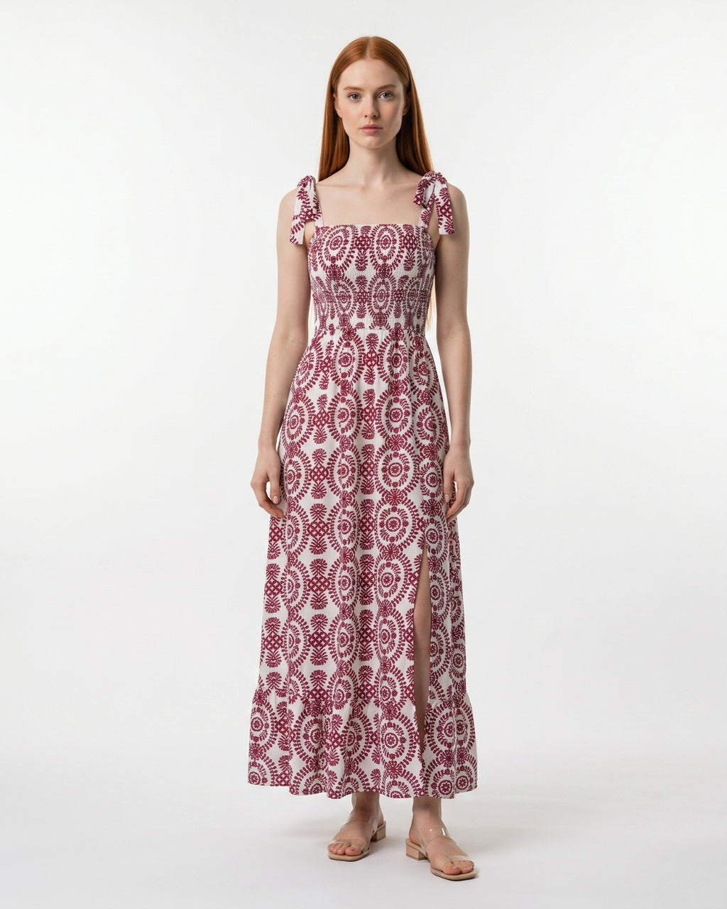 Gaia Maxi Dress - Burgundy