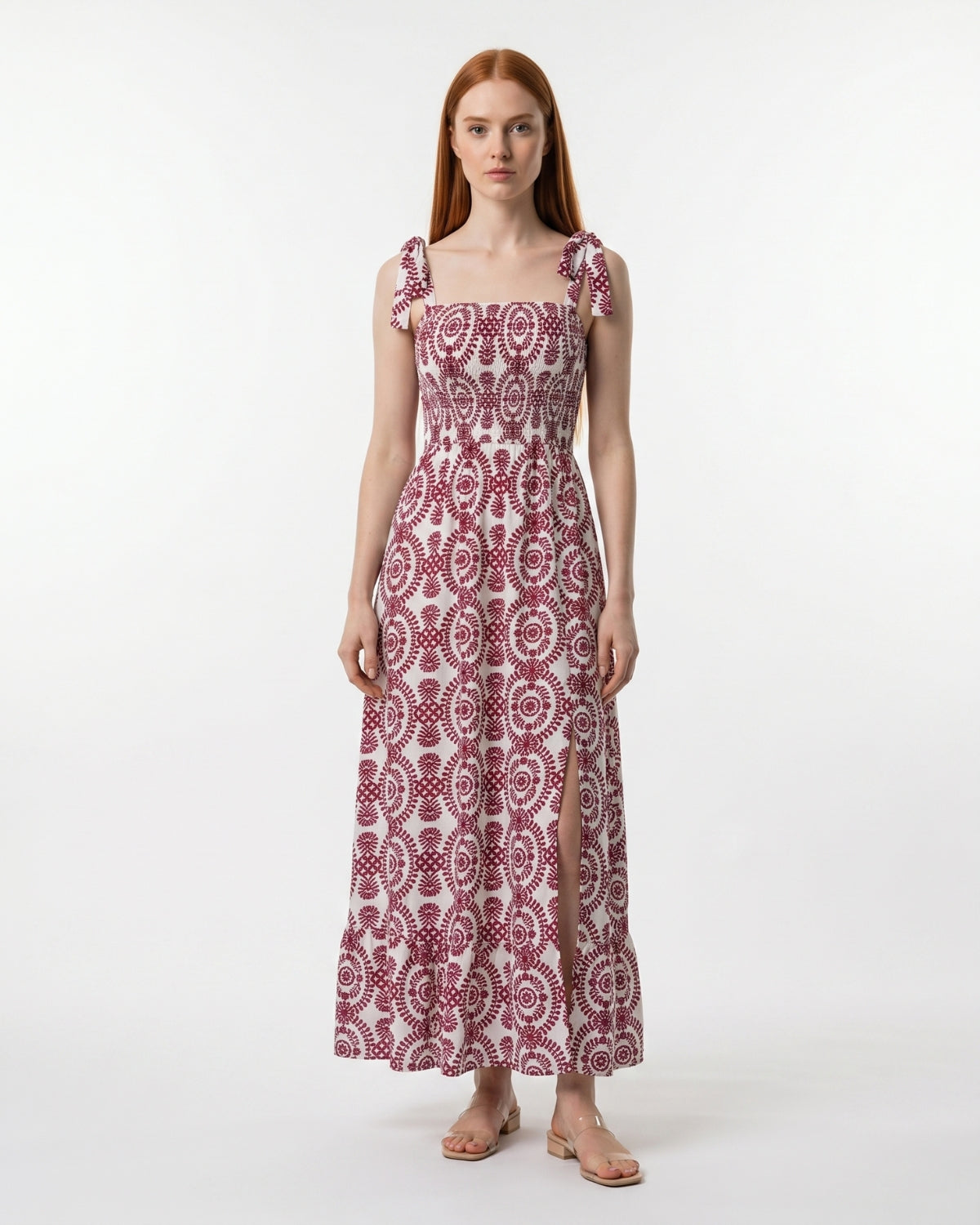 Gaia Maxi Dress - Burgundy