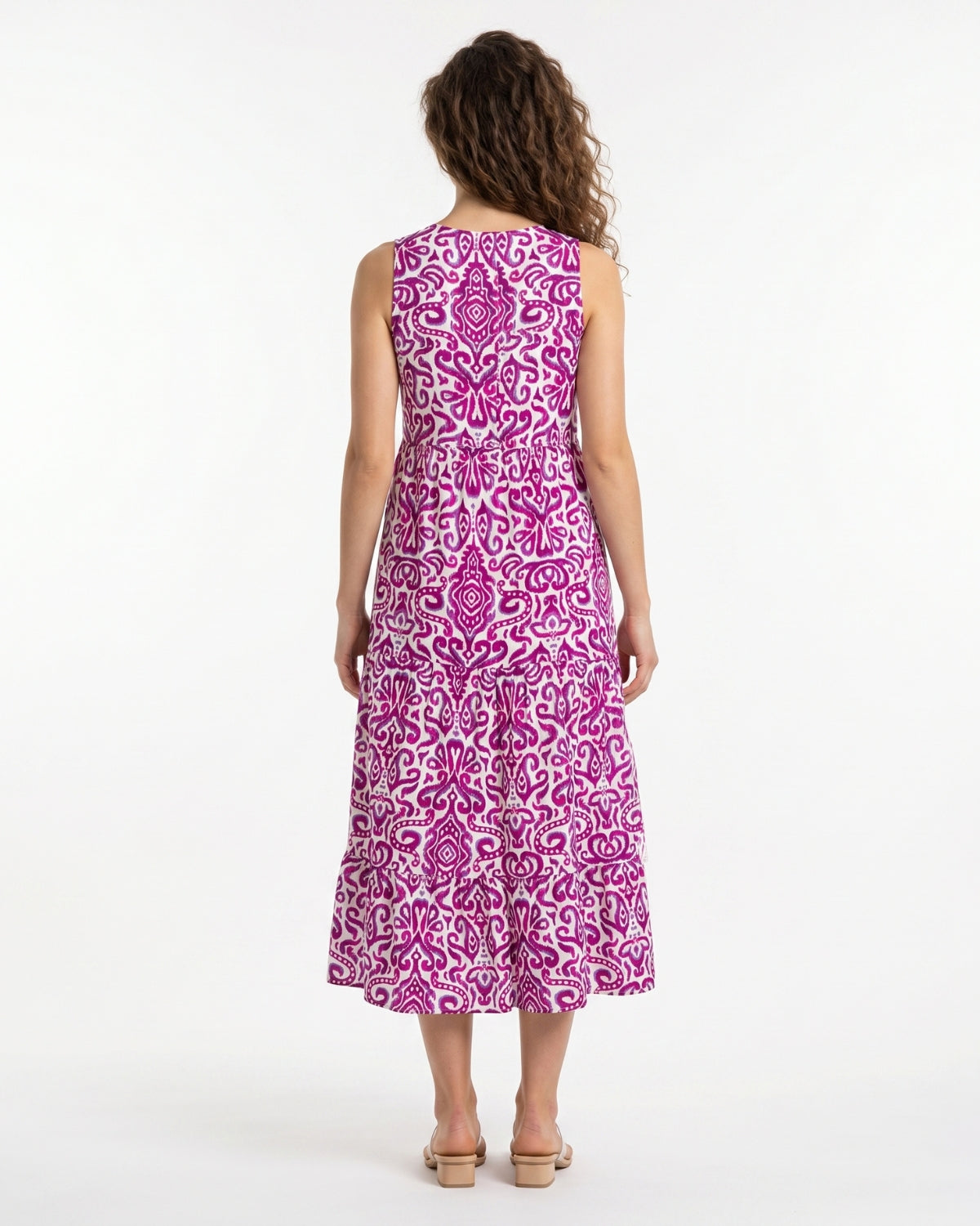 Gemma Midi Dress - Magenta
