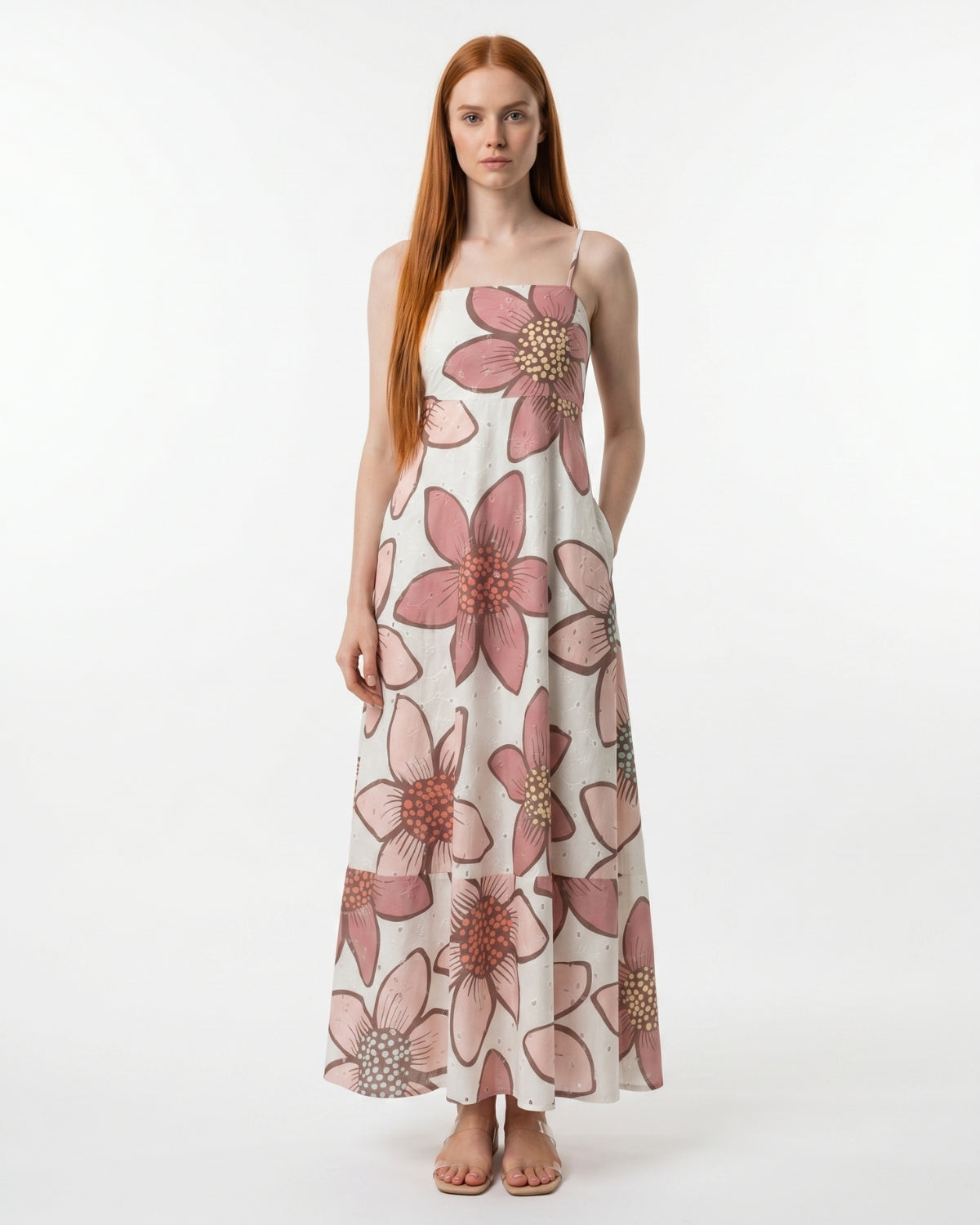 Ottavia Maxi Dress - Coral