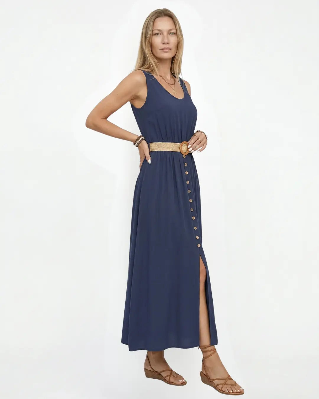 Silvana Maxi Dress - Navy