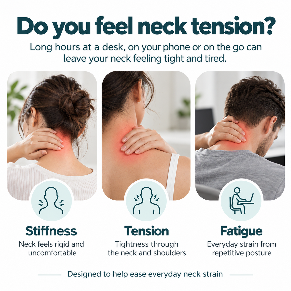 Latuna Portable EMS Neck Massager – Wearable Electric Neck Relaxer with Multiple Modes
