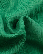 Close-up of green textured fabric
