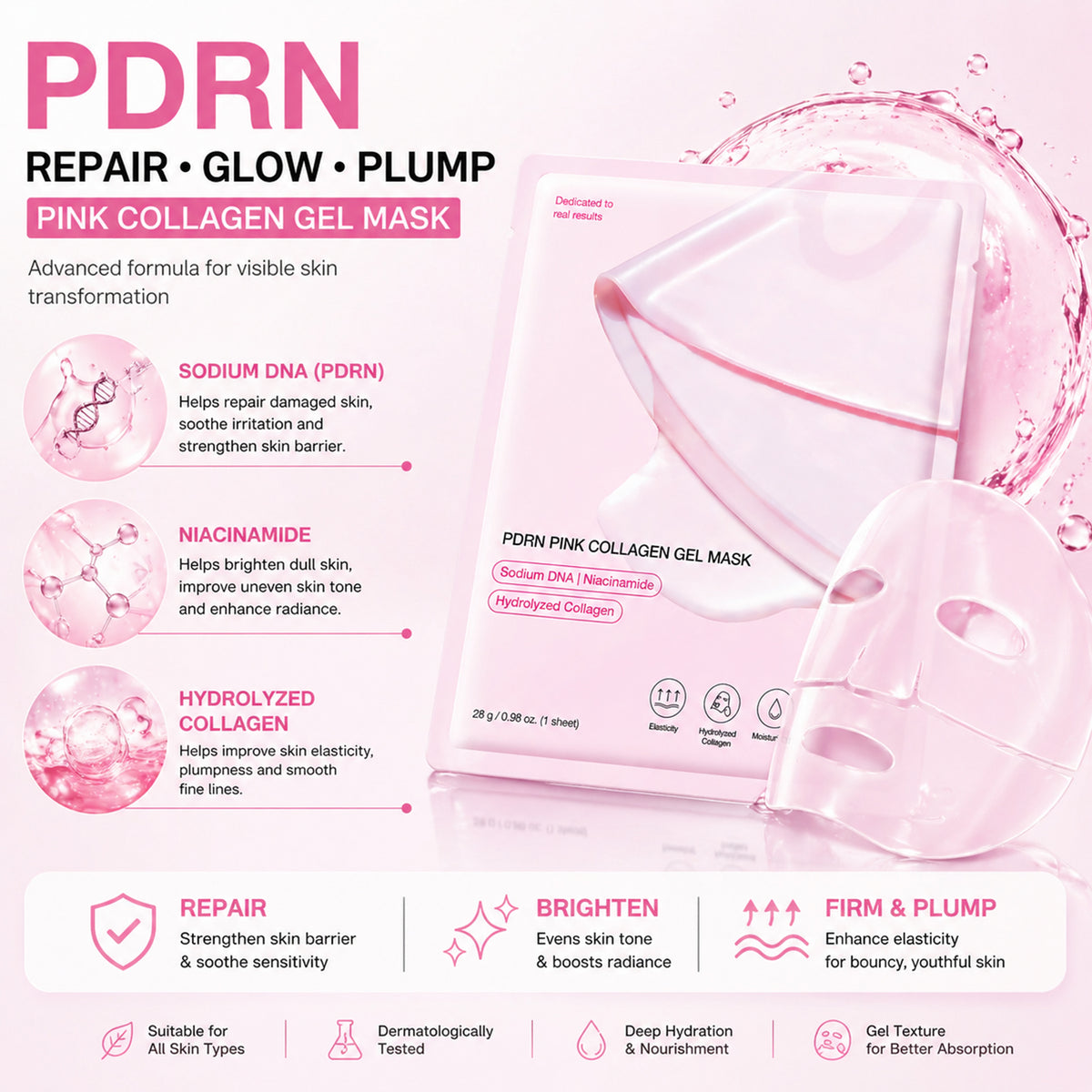 Salmon PDRN Pink Collagen Jelly Gel Mask