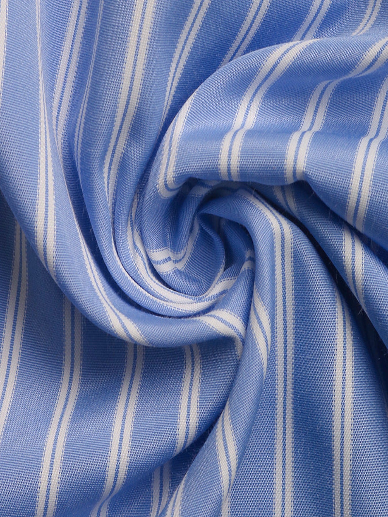 Blue Stripe Bow Tie Puff Sleeve Scoop Neck Mini Summer Dress