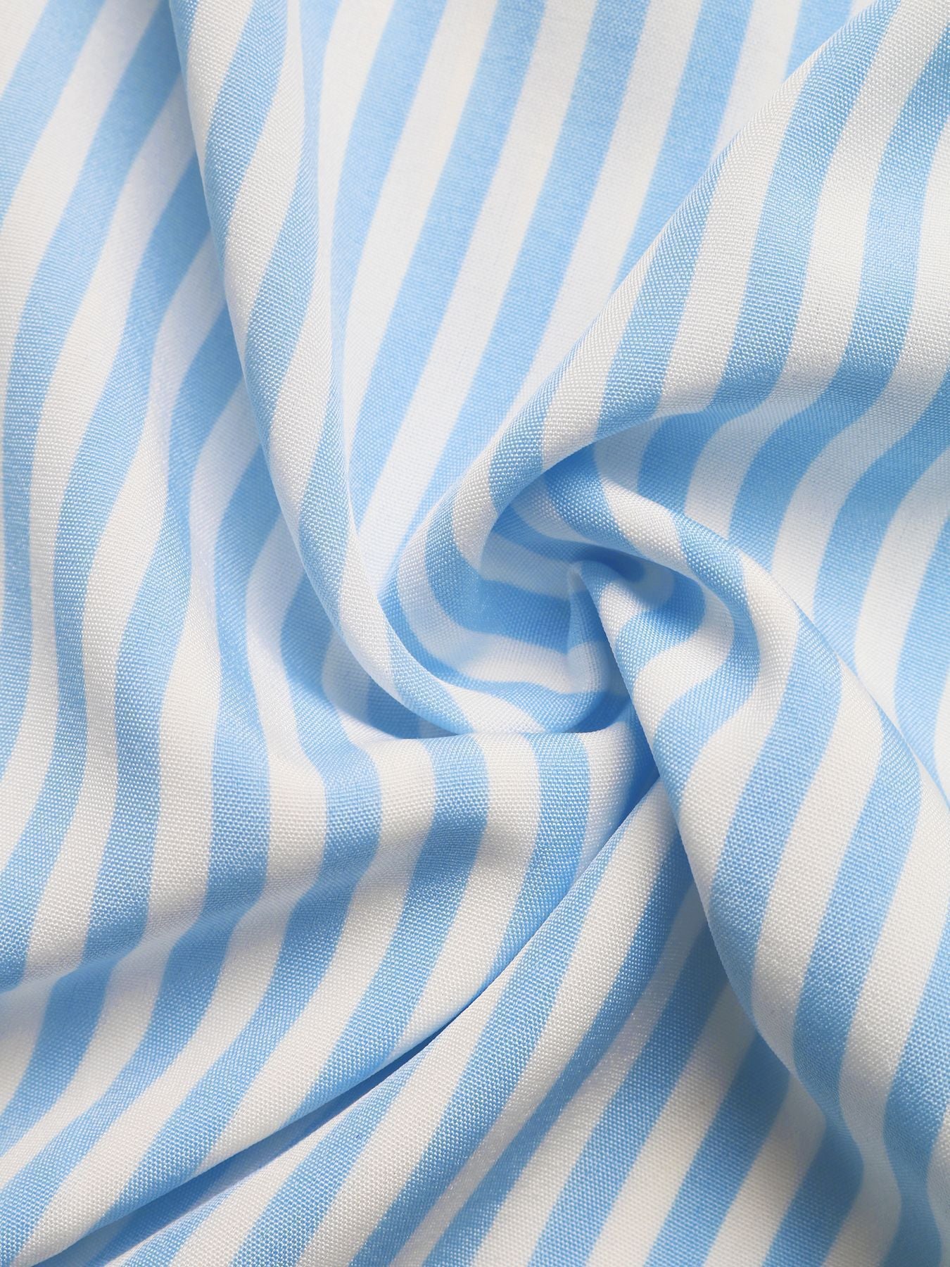 Blue Stripe Contrast Trim Halterneck Backless Maxi Dress