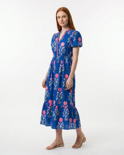 Giacinta Midi Dress - Cobalt Blue