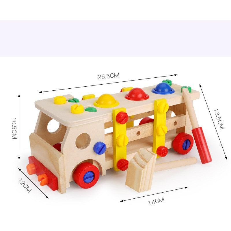 Screw car measures about 26.5 x 12 x 13.5 cm