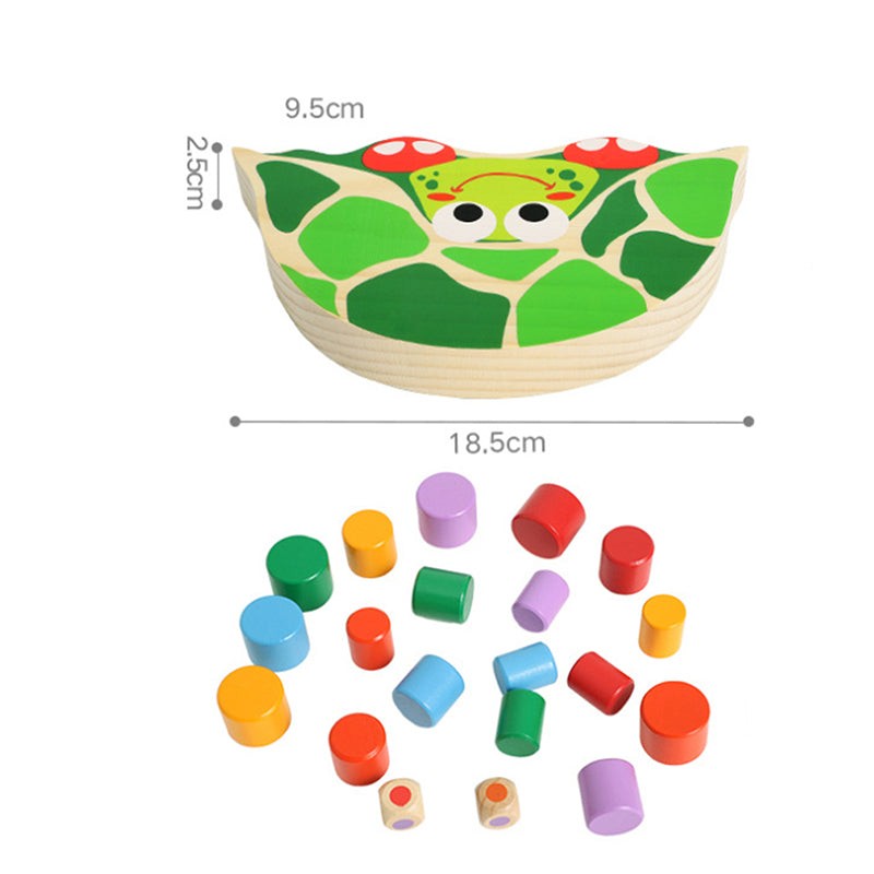 Tortoise board measures 18.5 x 9.5 x 2.5 cm
